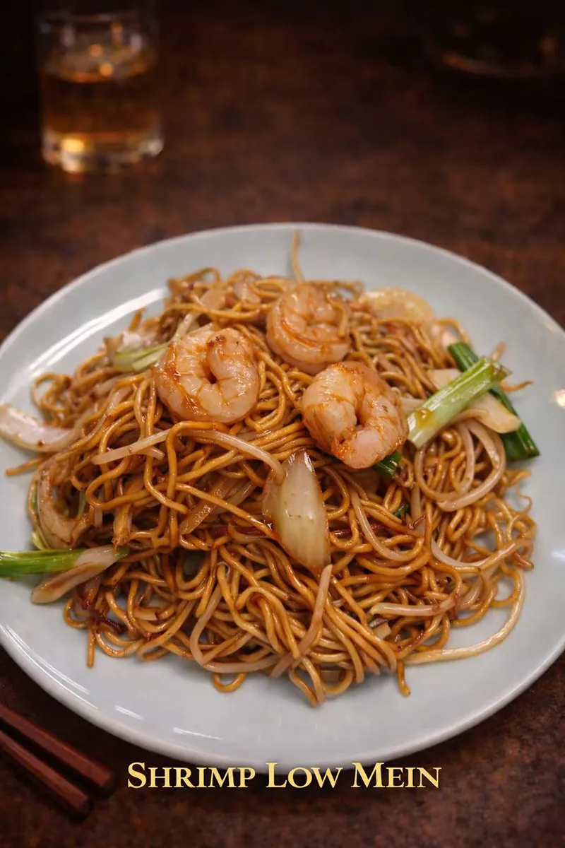 Shrimp Low Mein at Lee's Kitchen，a Chinese Restaurant in Tualatin