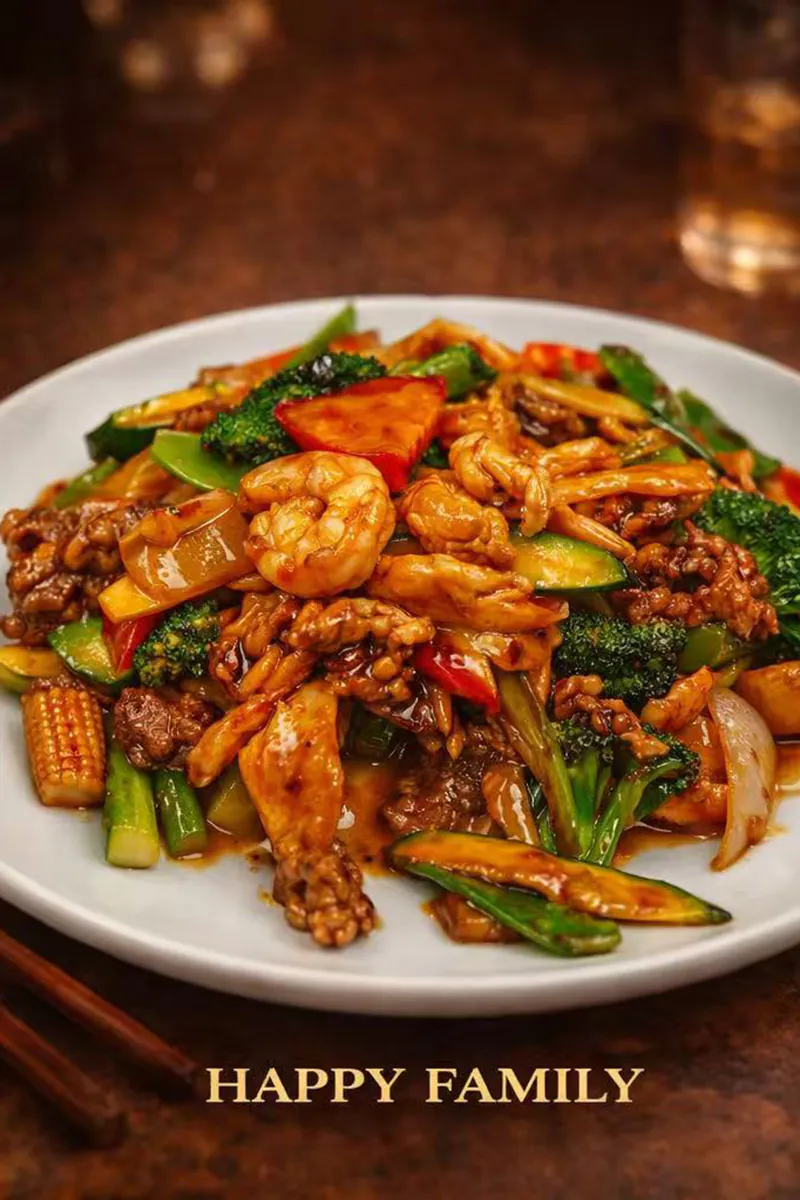 Happy Family at Lee's Kitchen，a Chinese Restaurant in Tualatin